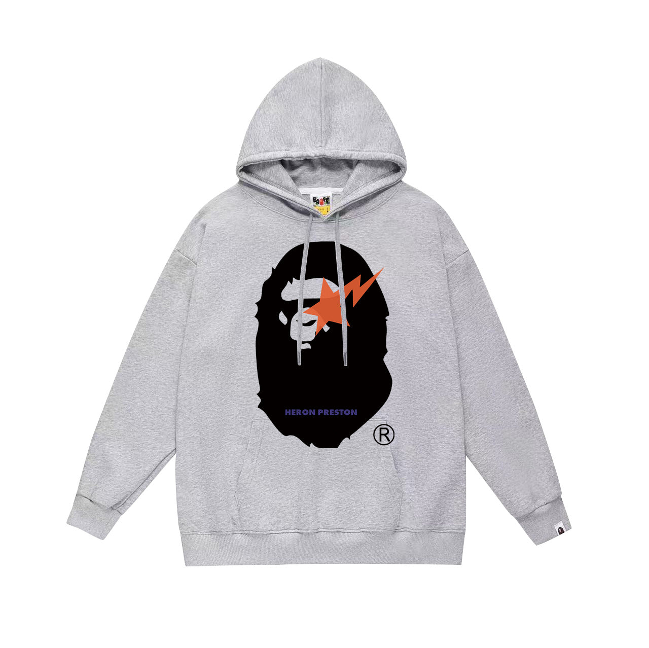 Ape Hoodie Autumn/Winter Letter Print Loose Hoodie Pullover Ape Sweater