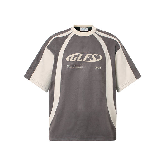 Vintage tarz t shirt loose casual alphabet print short sleeve t-shirt
