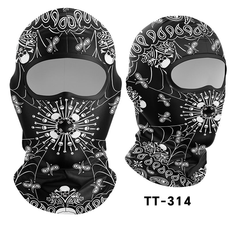 Cycling Windproof Hood Sunscreen Mask Scarf Integrated Lining