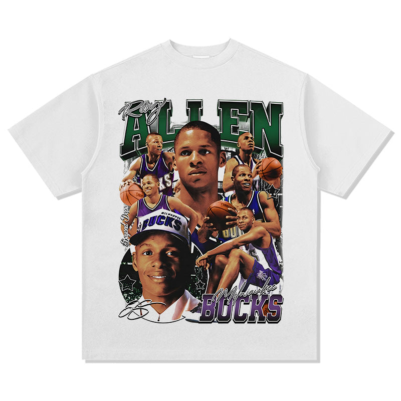 New york hip hop shop vintage Ray Allen print short sleeve t-shirt Vintage