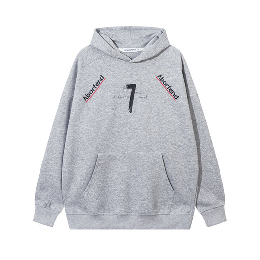Streetwear Hoodie Hip Hop Alphabet Print Hooded Sweater Fall Loose Hoodie Jacket