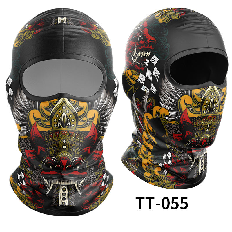 Cycling Windproof Hood Ice Silk Headgear Men's Lined Cap