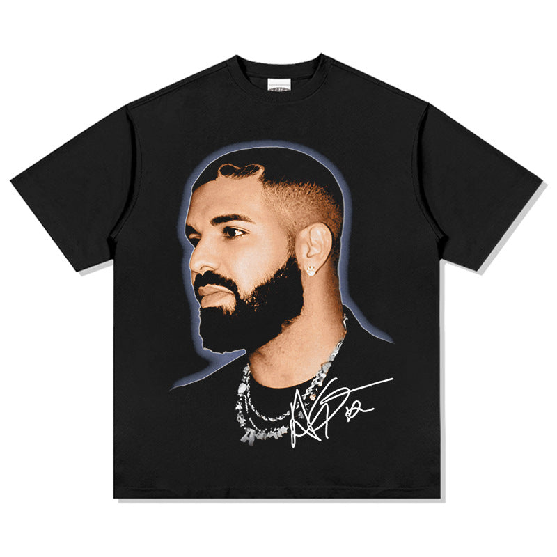 Marcas streetwear usa vintage drake Drake print short sleeve t-shirt