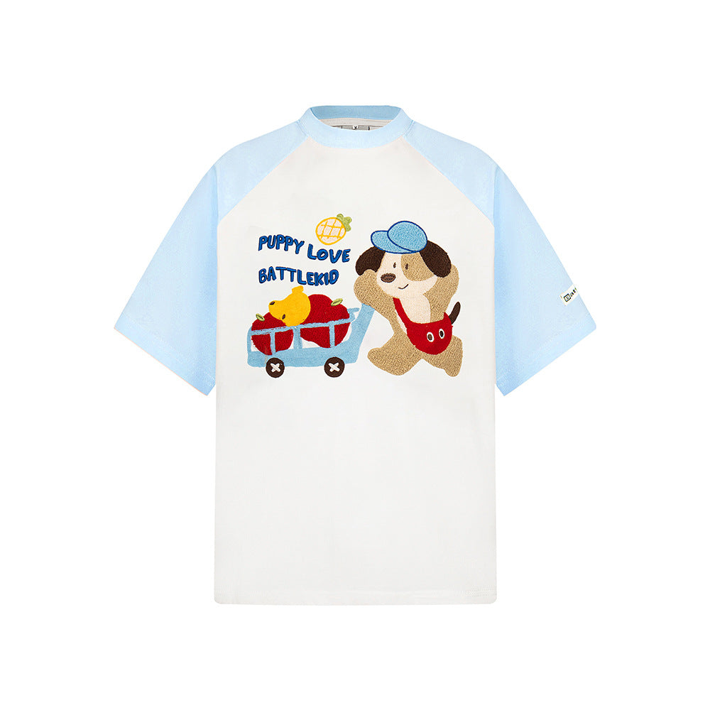 Hip hop shirt retro cartoon bear short sleeve t-shirt