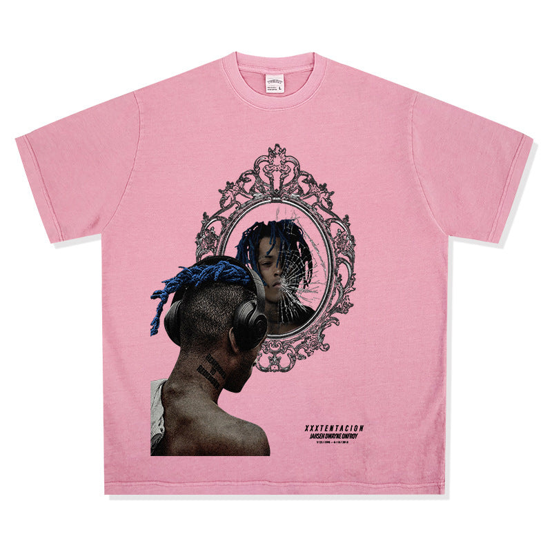 New york hip hop shop XXX Tentacion hip hop rap print short sleeve Vintage T shirt