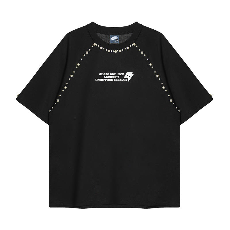 US drip outfits Summer Vintage Casual Loose Short Sleeve T-Shirts