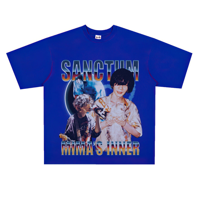 Film Star T Shirt Yonezu Kenshi Poster Commemorative Edition Loose Street T-shirt Men and Women