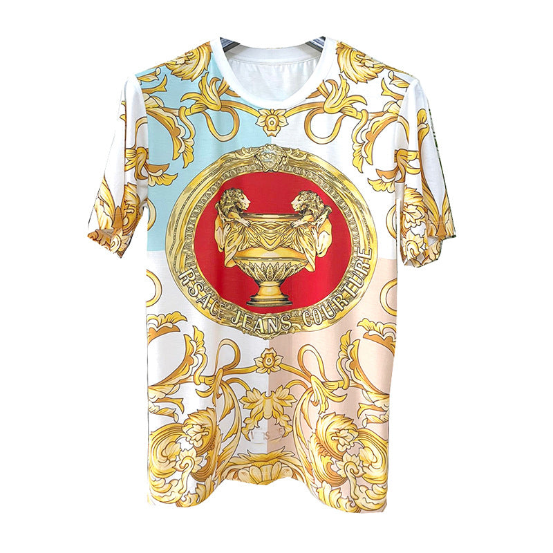 East Coast Shirts Spring/Summer Digital Print Casual Men's Short Sleeve T-Shirt