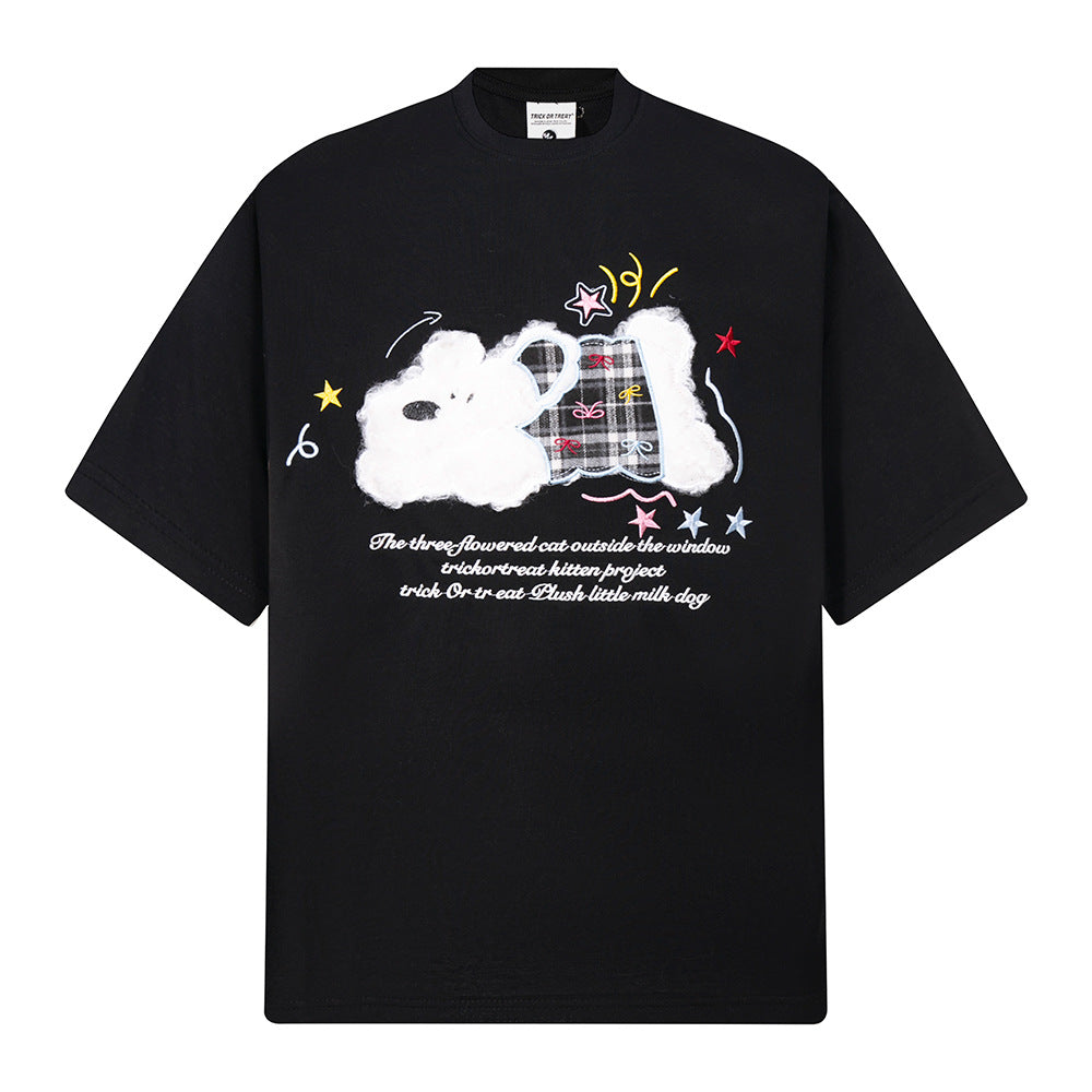 New York Hip Hop Style Vintage Casual Loose Short Sleeve T-Shirt