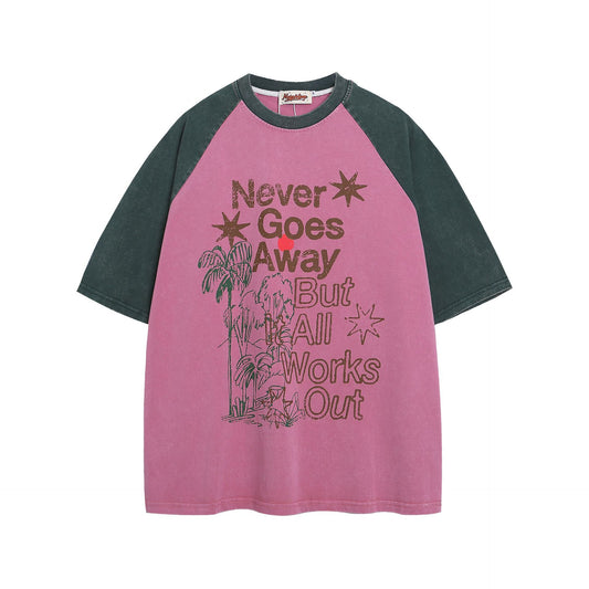 Hustle vintage summer vintage washed old t-shirt