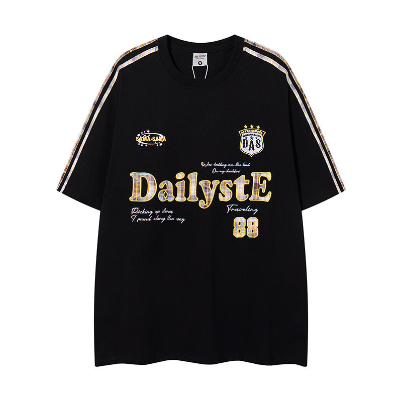 Camisetas streetwear Summer Vintage Casual Loose Short Sleeve T-Shirt