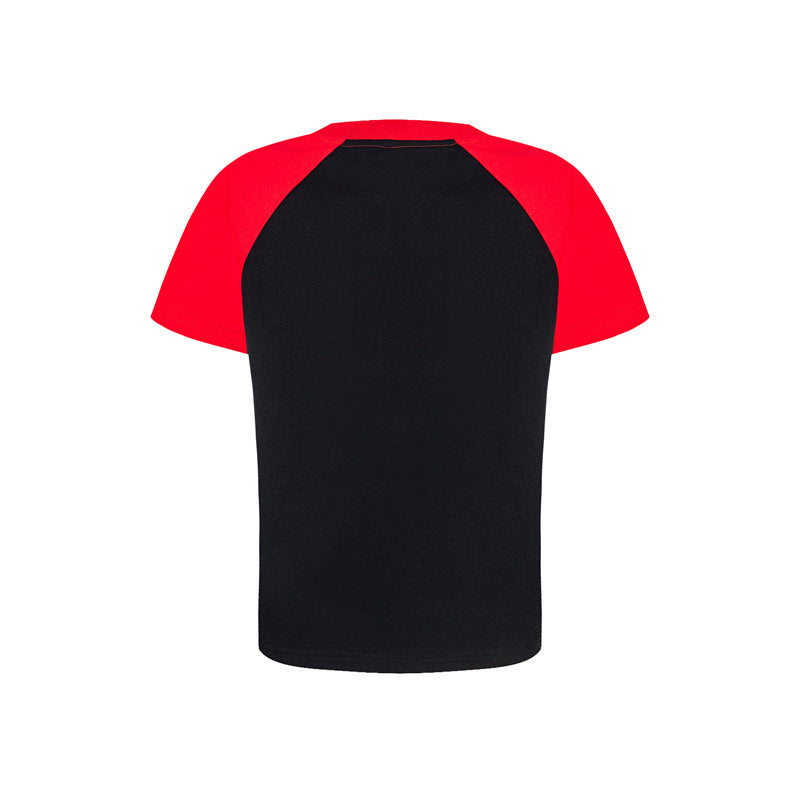 Casual Street Wear Vintage Crew Neck T-Shirt Short Sleeve Top