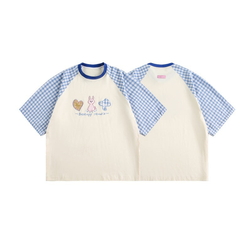 US drip outfits Summer Vintage Casual Loose Short Sleeve T-Shirts