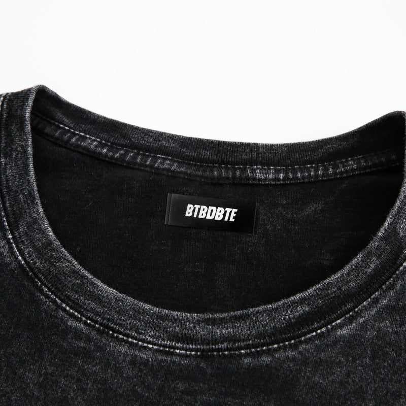 US drip outfits Summer Vintage Casual Loose Short Sleeve T-Shirts