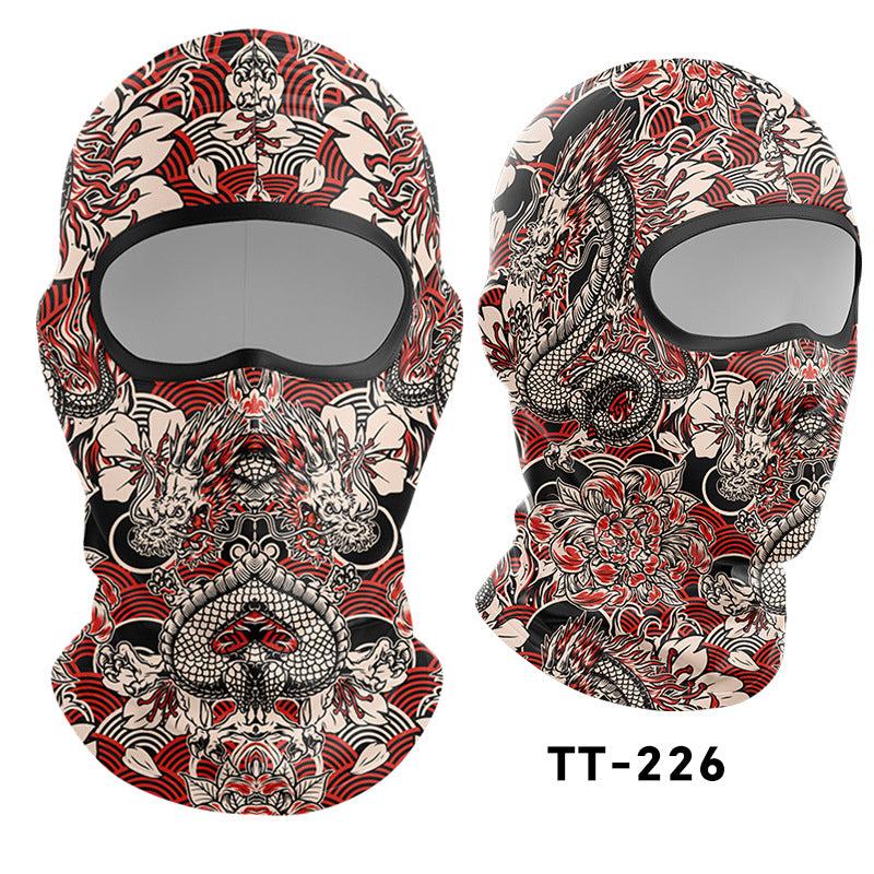 Cycling Windproof Hood Sunscreen Ice Silk Headgear