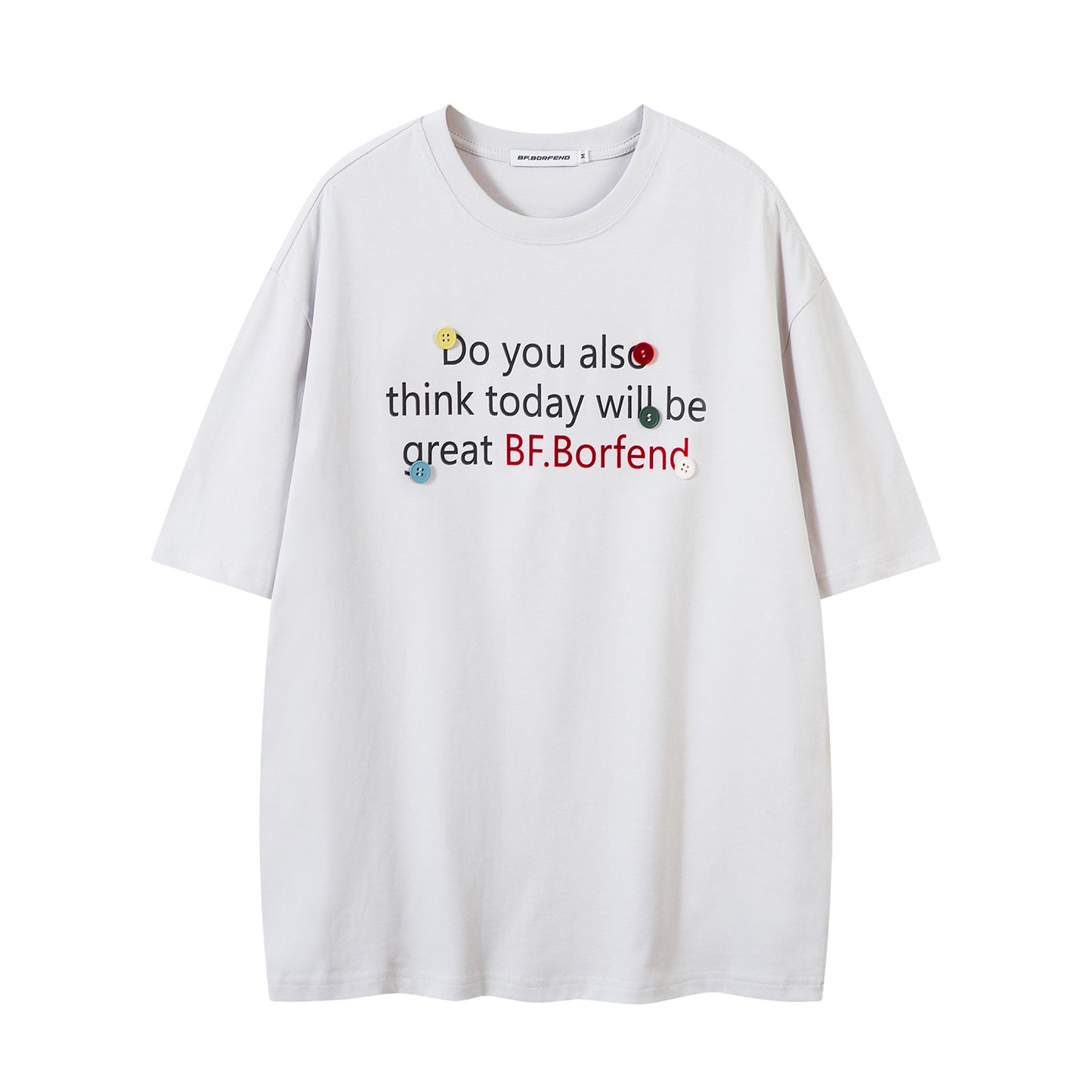 Distorted vintage alphabet print short-sleeved t-shirt summer loose top