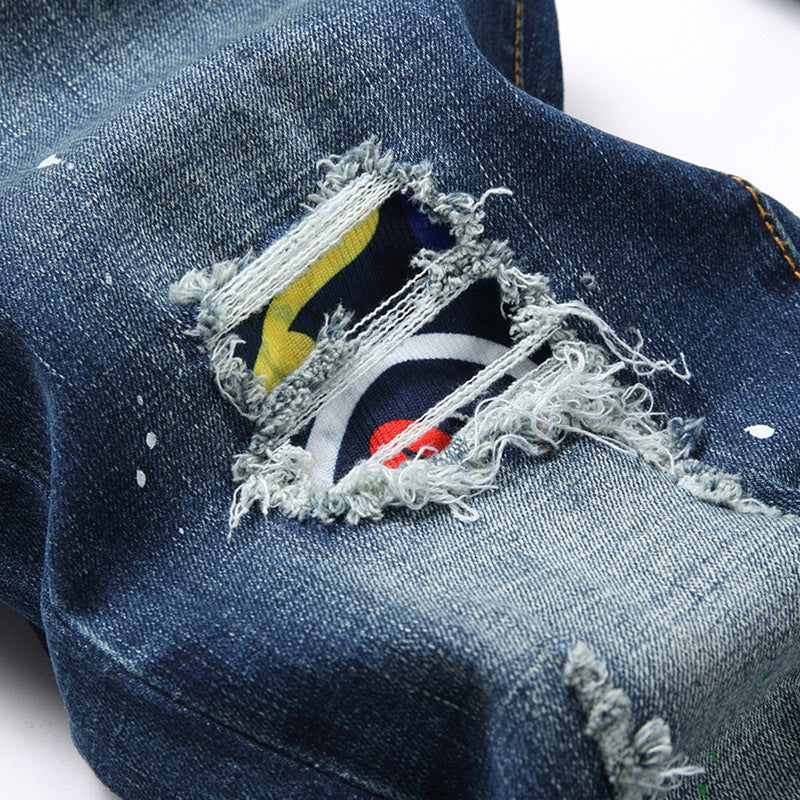 1990 Fashion Jeans Denim Trousers Autumn Casual Denim Trousers