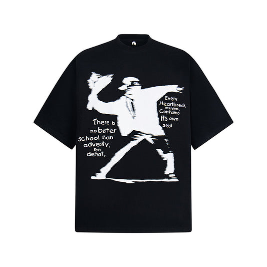 New York Hip Hop Style Vintage Short Sleeve T-Shirt Summer Loose Oversize