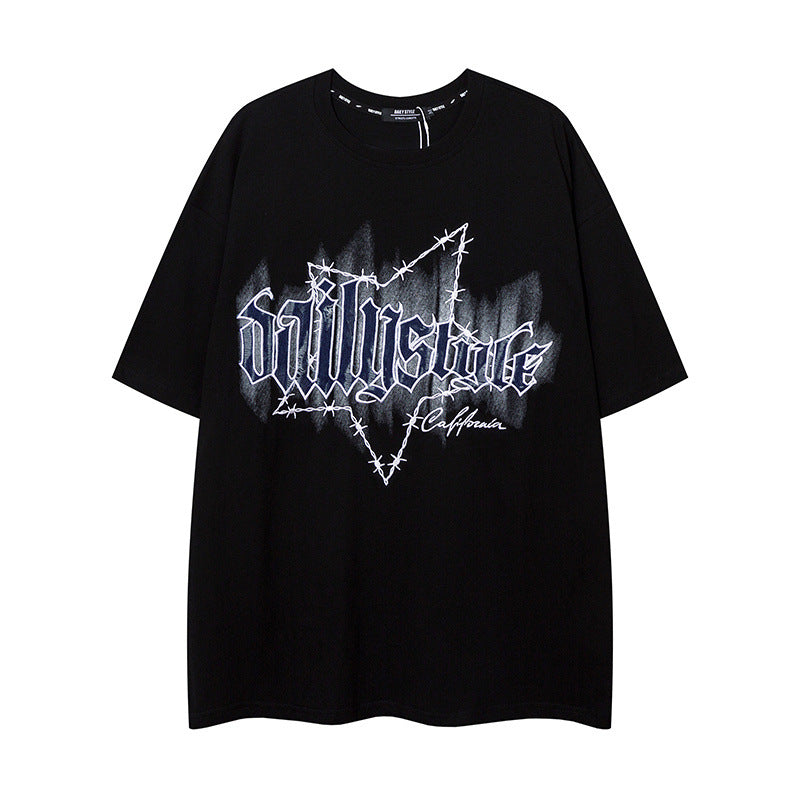 Camisetas streetwear Summer Vintage Casual Loose Short Sleeve T-Shirt