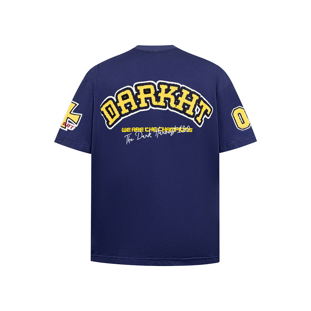 T shirt vintage usa embroidery short sleeve t-shirt men