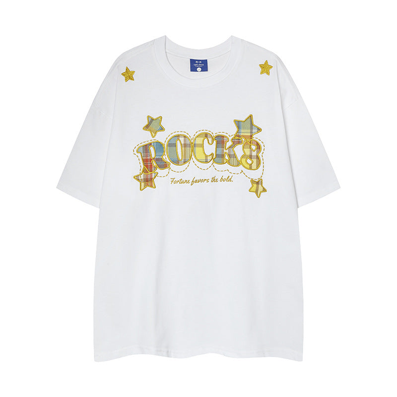 Nyc T Shirt Vintage Short Sleeve T-Shirt Summer Loose Casual Top
