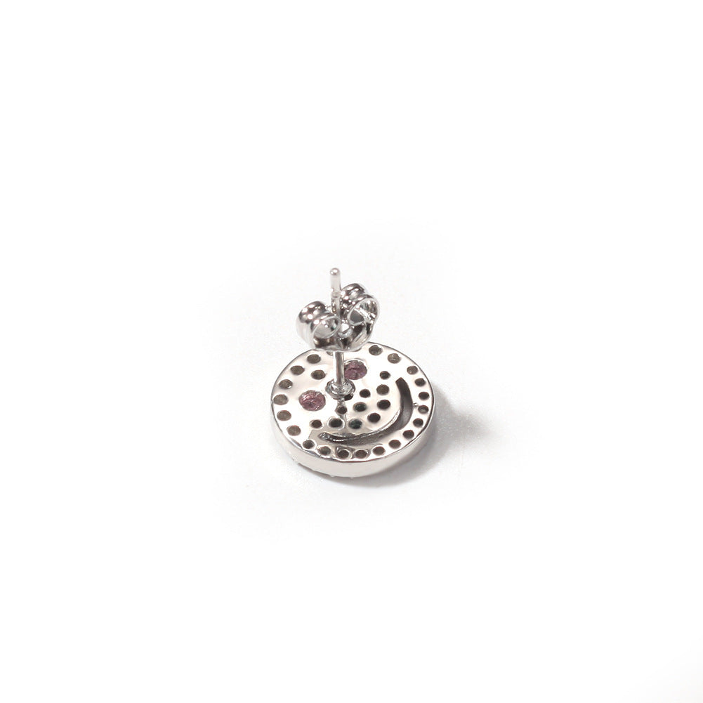 Earrings Rhinestone ‘Smileâ€?Earrings 925 Silver Earrings St. Valentine's Spectrum