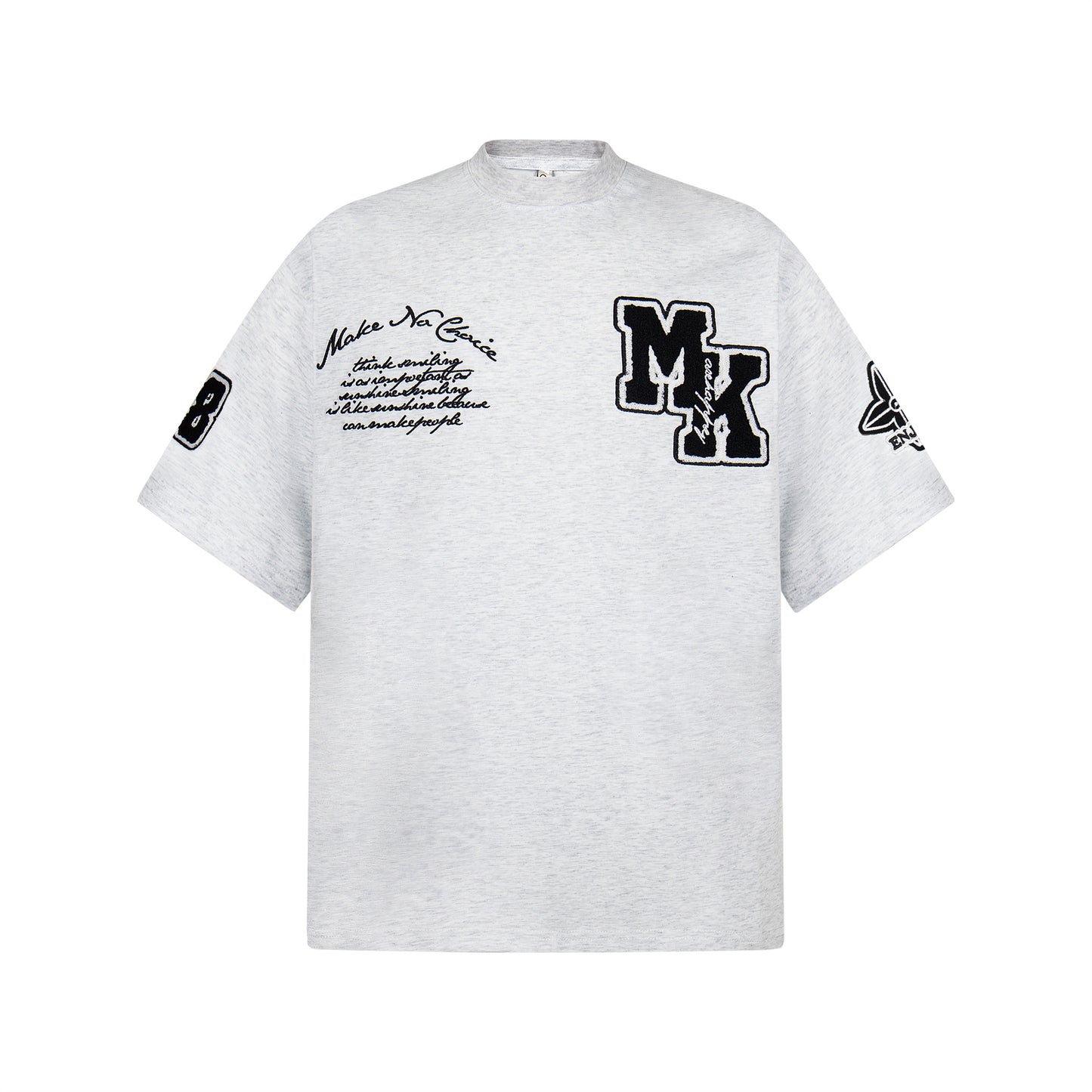 Ye T Shirt Summer Vintage Embroidery T-Shirt Short Sleeve