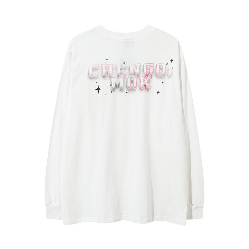 Marcas De Streetwear Vintage Long Sleeve T-Shirt Loose Casual Top