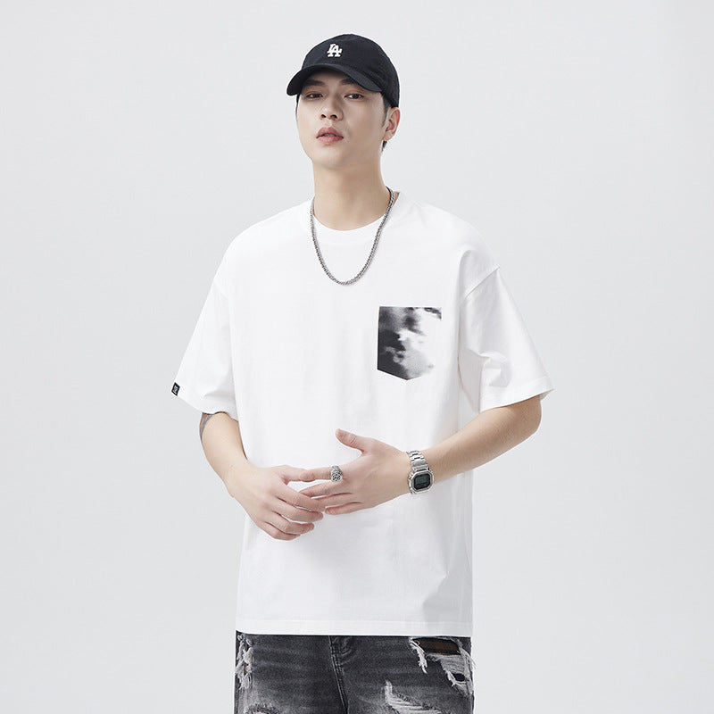 Mens T-shirts Short Sleeves Summer Loose