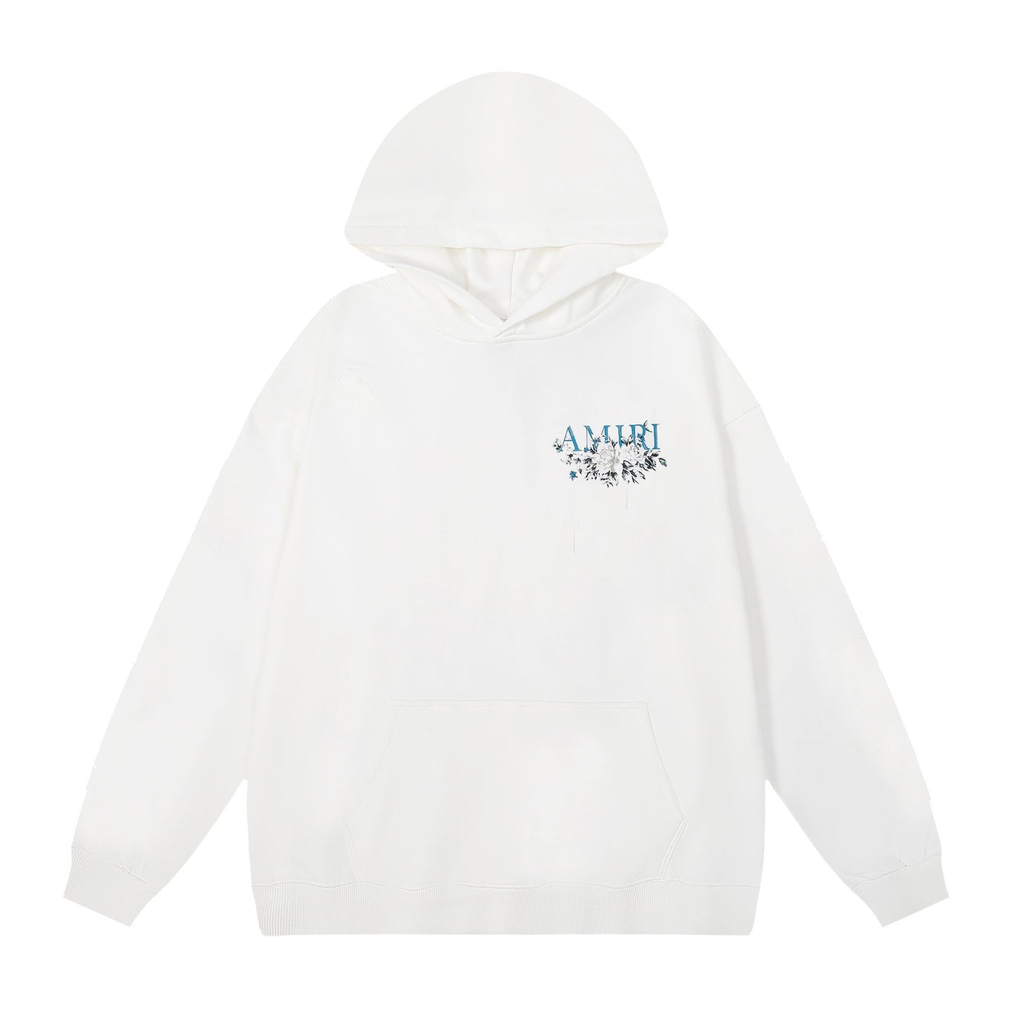 Amiri Hoodie AMI floral alphabet print pattern hooded sweater for men and women