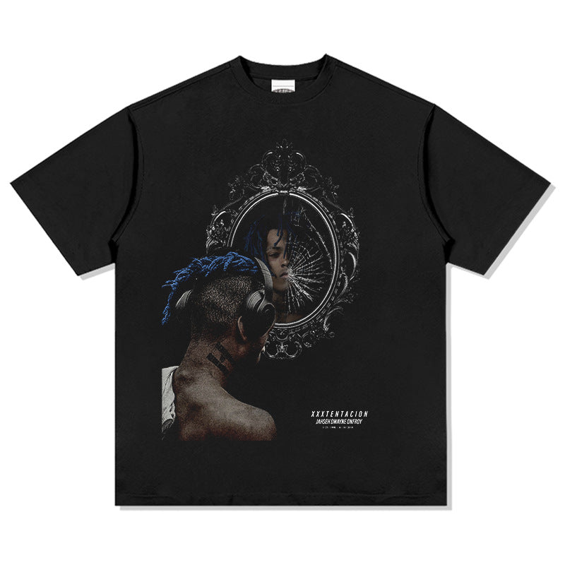 New york hip hop shop XXX Tentacion hip hop rap print short sleeve Vintage T shirt