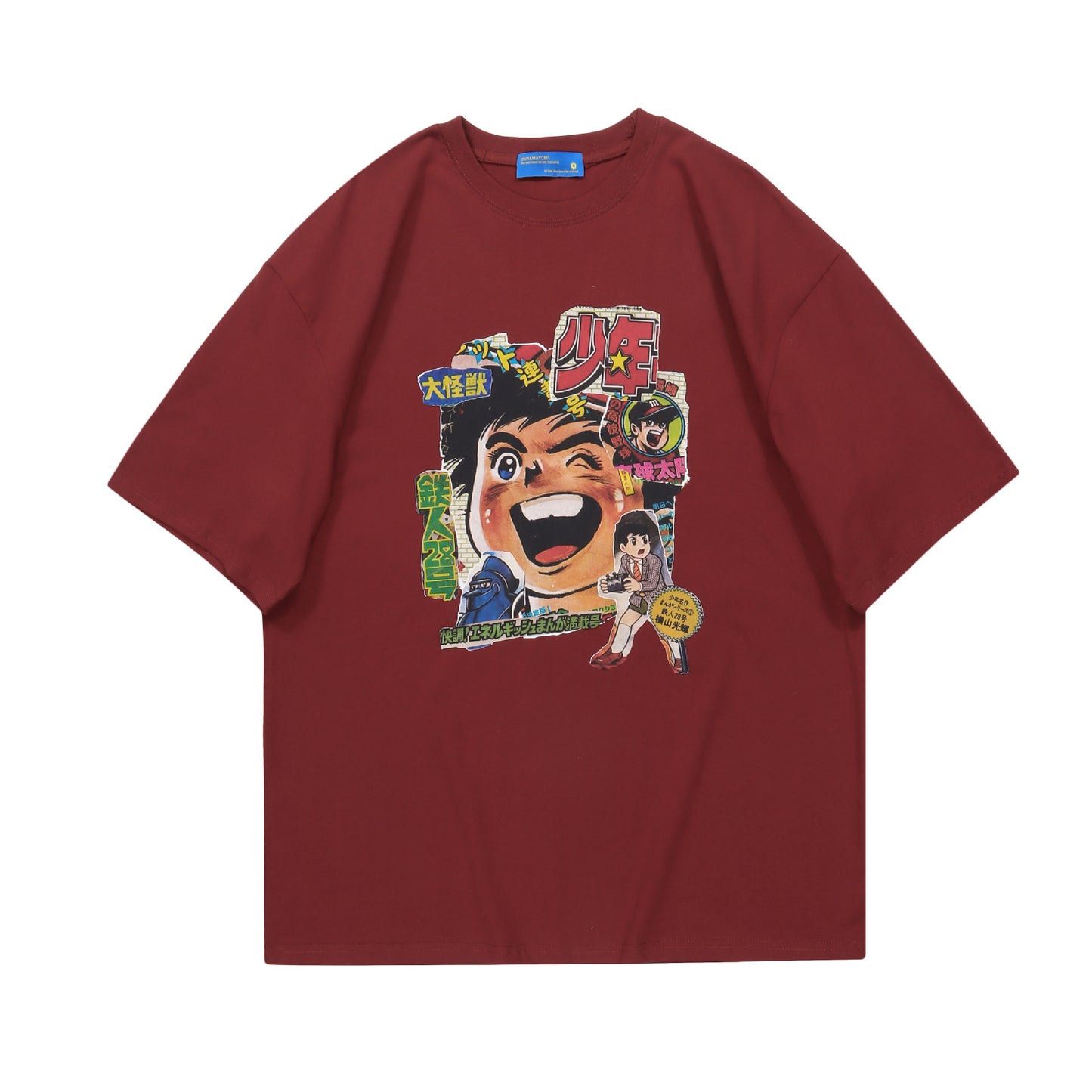 Vice streetwear summer cartoon print short sleeve t-shirt loose t-shirts