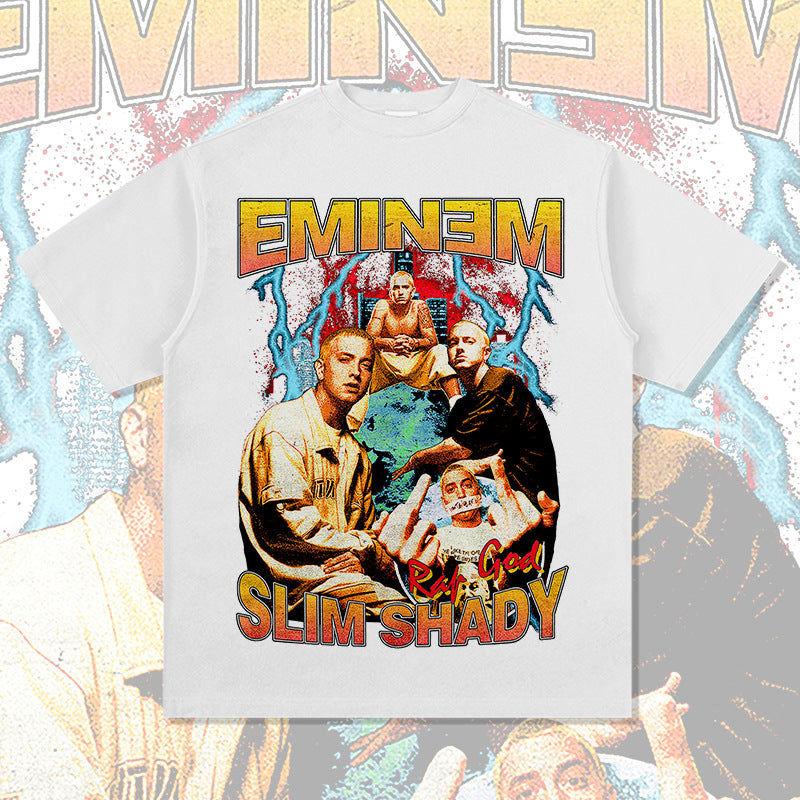 Cool t rapper hip hop EMINEM print short sleeve T