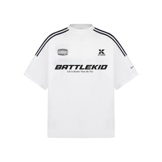 New York Hip Hop Style Vintage Short Sleeve T-Shirt Loose Crew Neck