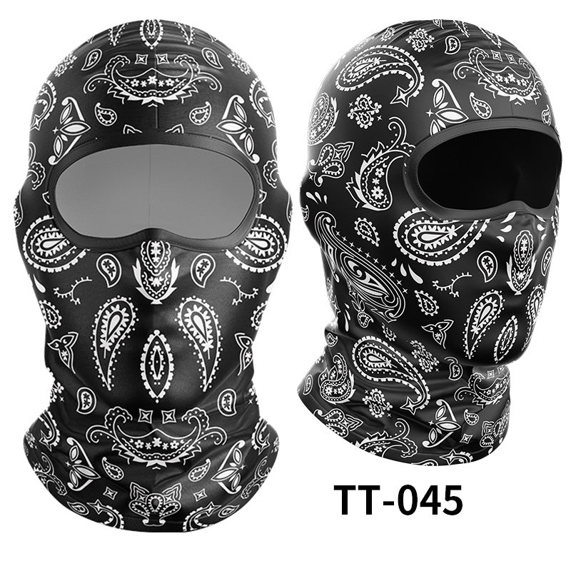 Cycling Windproof Hood Ice Silk Headgear Men's Lined Cap