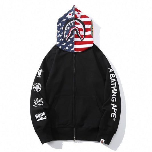 Ape Hoodie Zip Shark Hooded Cardigan Sweater Jacket