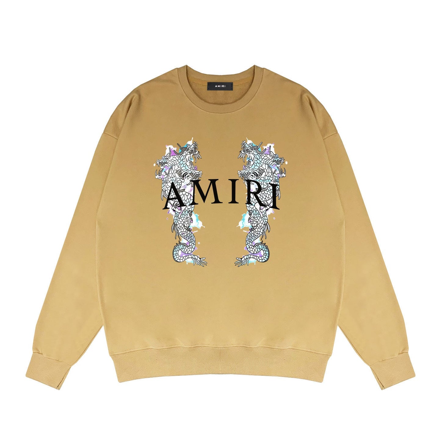 Amiri Long Sleeve Shirt Crew Sweatshirts Crew Neck Sweater