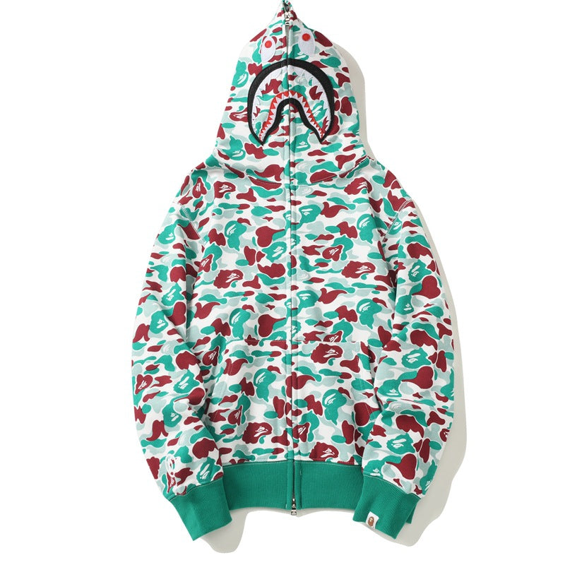 Ape Hoodie Classic Shark Hooded Cardigan Zip Sweater Jacket