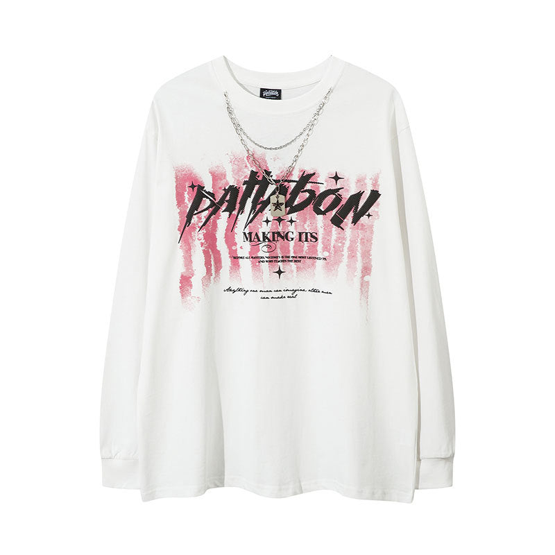 Marcas De Streetwear Loose Long Sleeve T-Shirt
