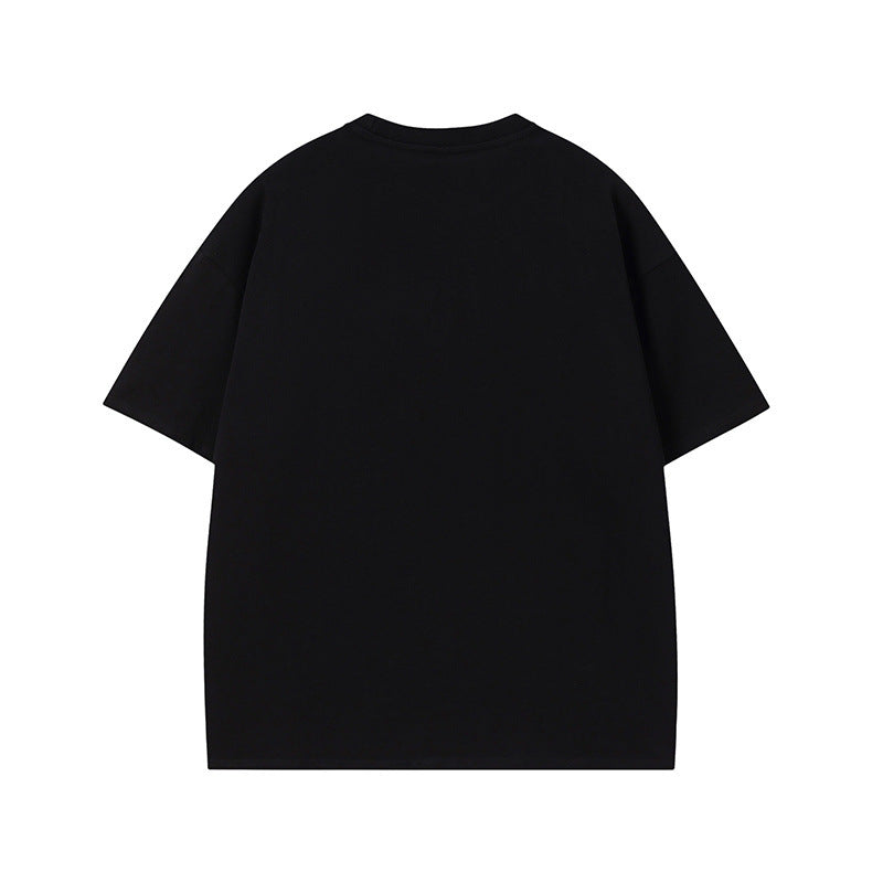 US drip outfits Summer Vintage Alphabet Print Casual Loose Short Sleeve T-Shirts
