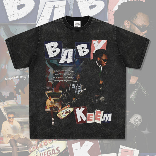 Marcas streetwear usa hip hop Baby Keem short sleeve t-shirt