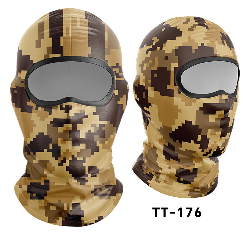 Cycling Windproof Hood Dust and Sun Protection Summer Camouflage Mask