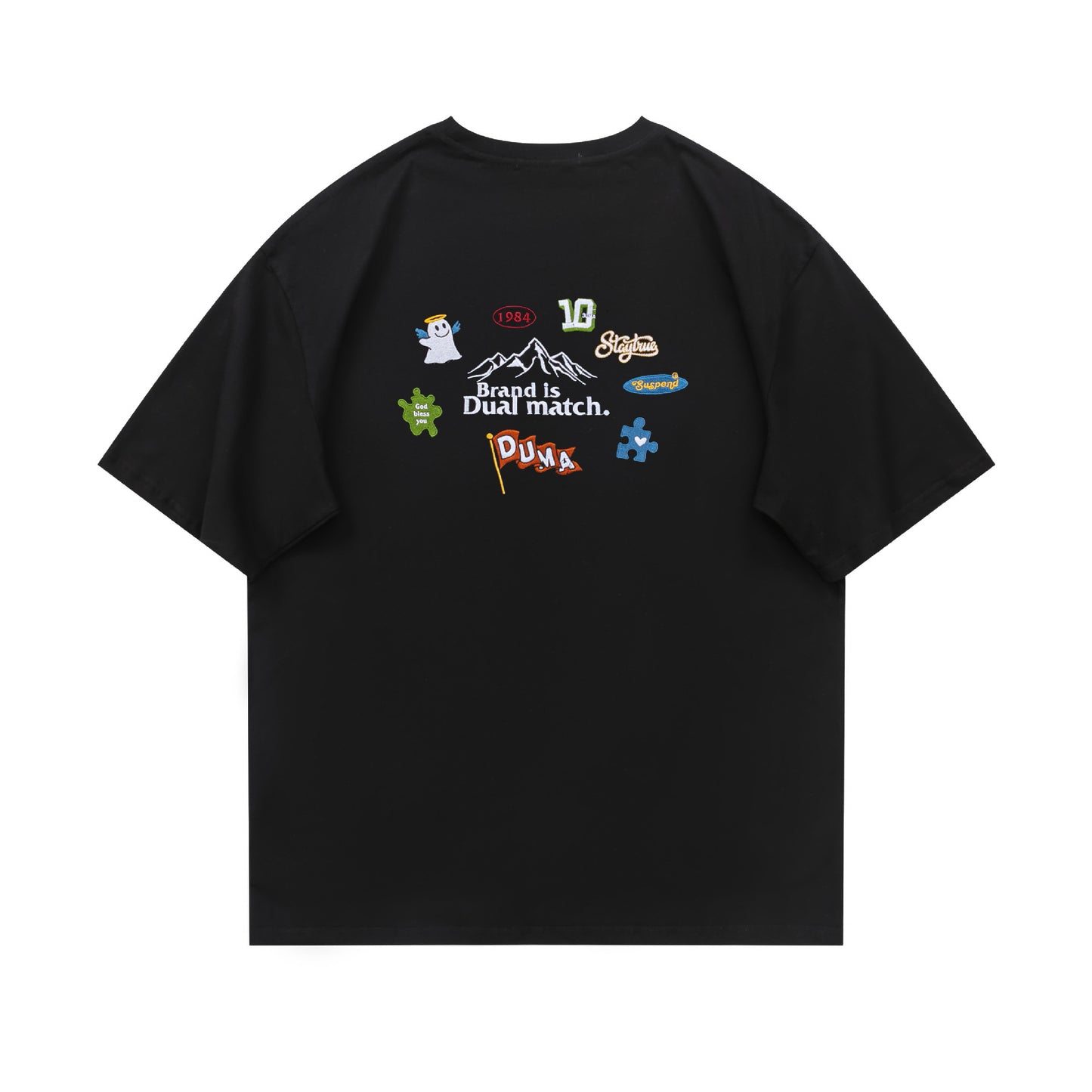 Vice streetwear summer short sleeve embroidery T-Shirts