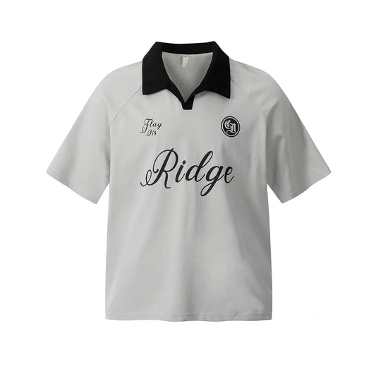 T shirt vintage usa summer retro lapel polo shirt short sleeve