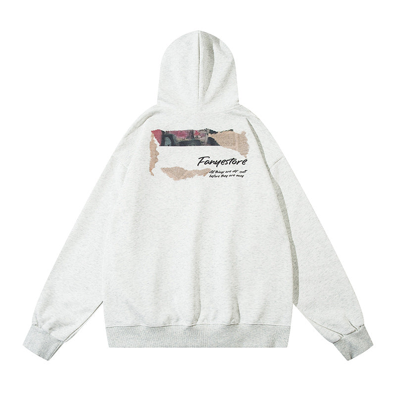 Streetwear Hoodie Vintage Cartoon Animal Print Hooded Sweater