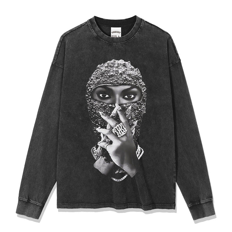 Cool t rapper summer t-shirt pearl masked man print short sleeve t-shirt