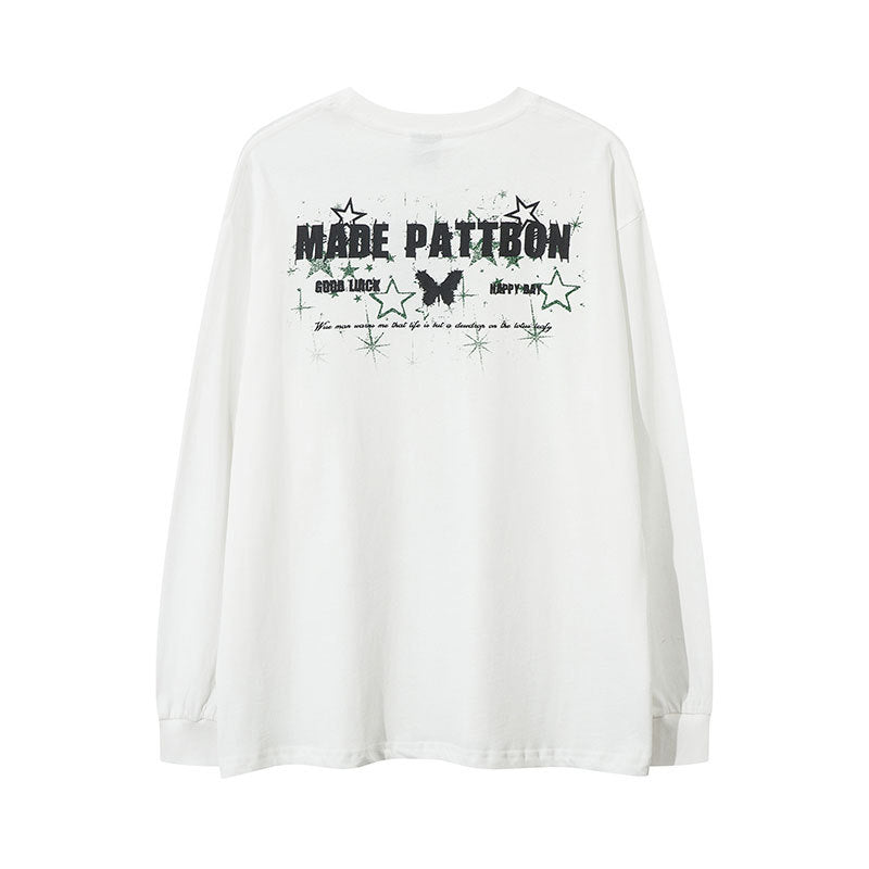 Marcas De Streetwear Vintage Crew Neck Long Sleeve T-Shirt