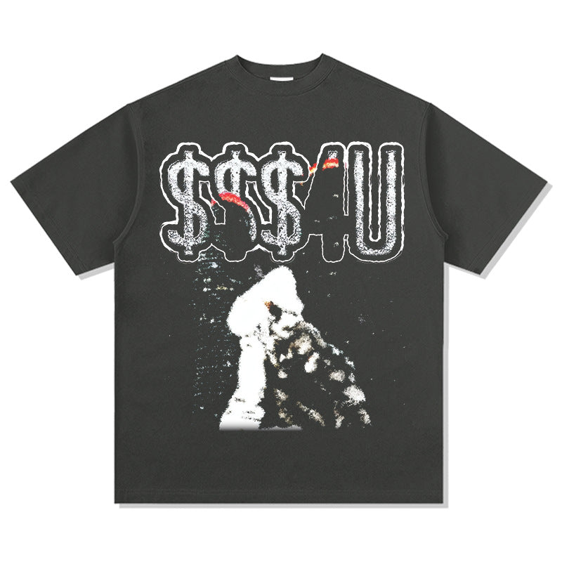 Outfit streetwear vintage drake drake hip hop print short sleeve t-shirt