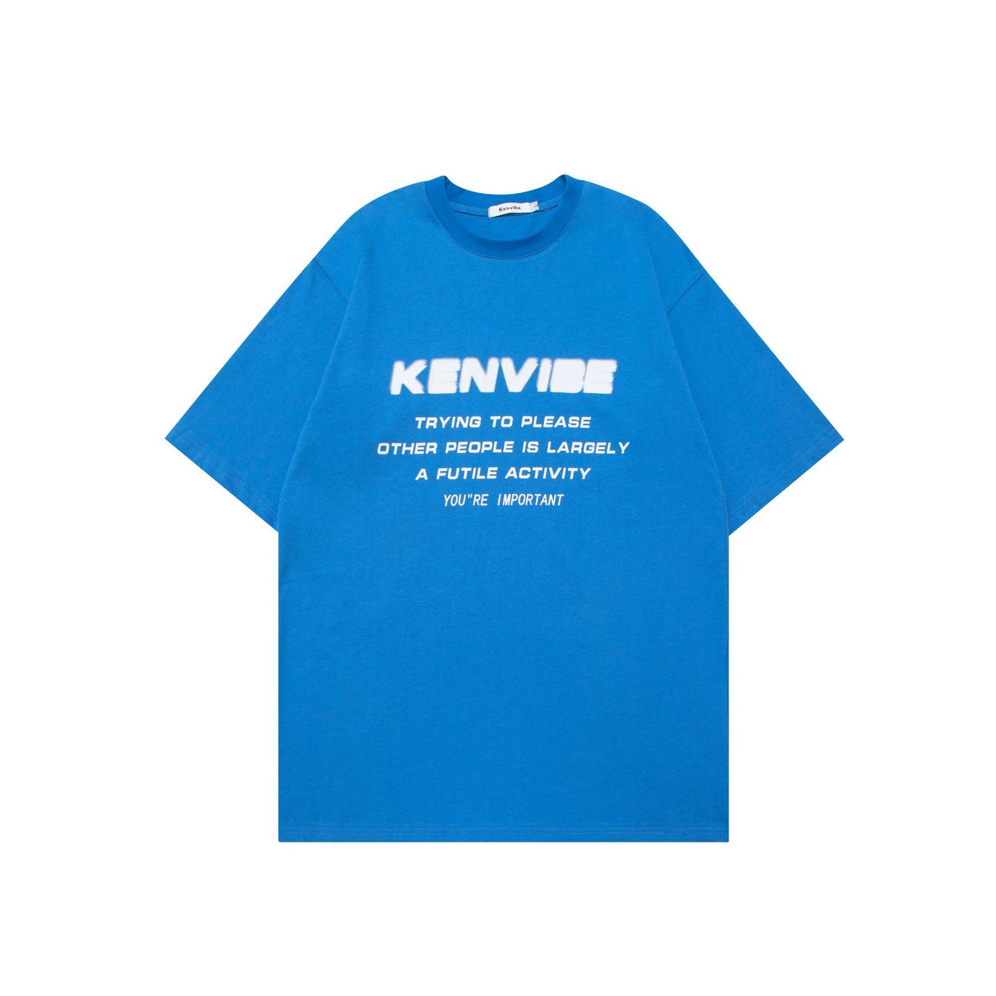 Vintage Tišö Rt Summer Vintage English Alphabet Short Sleeve T-Shirt