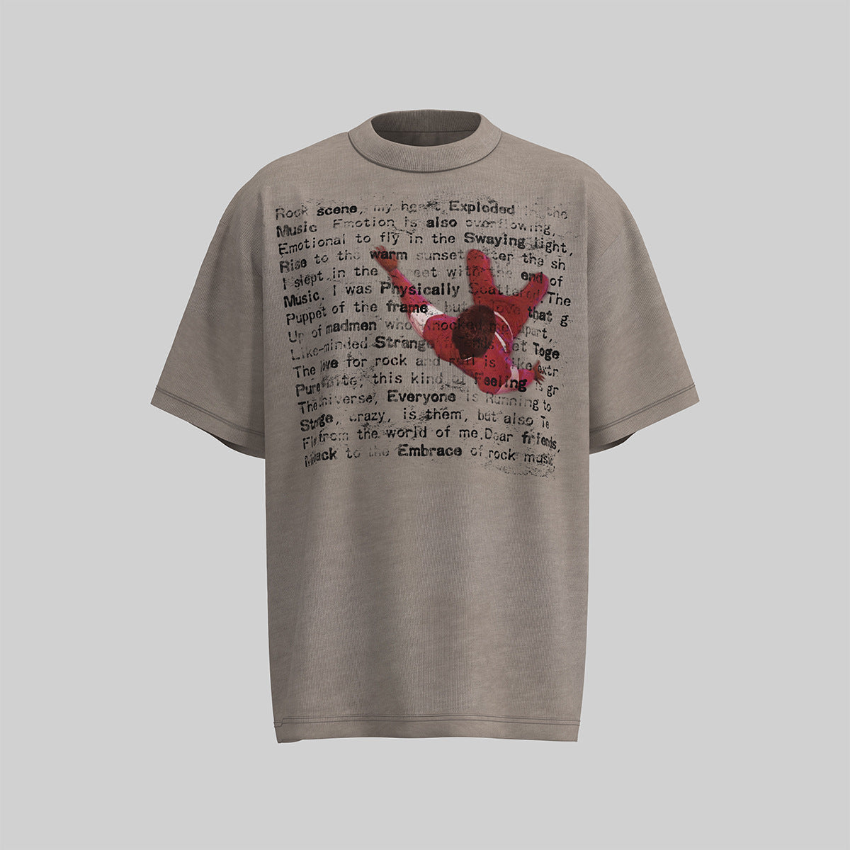 Hip Hop Clothing Summer Hip Hop Character Print T-Shirt